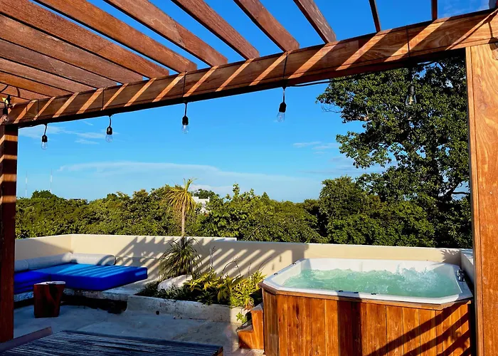 Prince, Loft & Rooftop, Private Pool & Jaccuzi Riviera Maya Pousada *